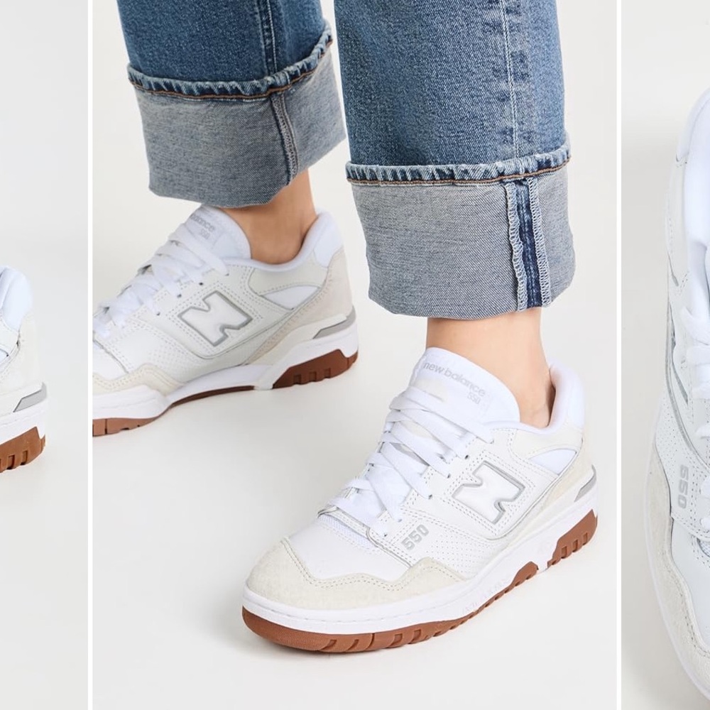 [SOLD] New Balance 550 Sneakers - White/Gum